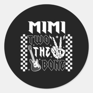 Mimi Of The Bad Two The Bone Birthday 2 Years Old Classic Round Sticker