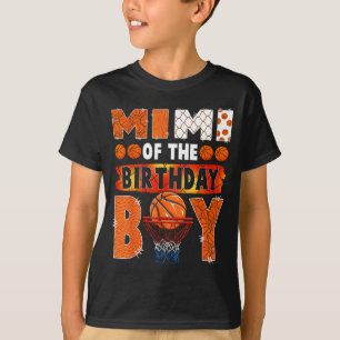 Mimi of The Birthday Boy Basketball Lover Matching T-Shirt