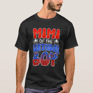 Mimi of the Birthday Boy Costume Spider Web Birthd T-Shirt