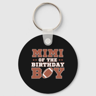 Mimi Of The Birthday Boy Football Kids 1st Bday Pa Key Ring