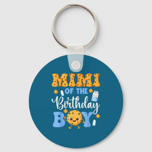 Mimi Of The Birthday Boy Funny Milk And Cookies Pa Key Ring