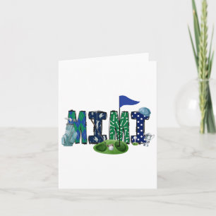 Mimi Of The Birthday Boy Golf Themed Matching Part Card