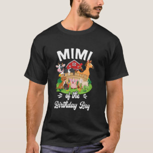 Mimi Of The Birthday Boy Party Cow Farm 1St Birthd T-Shirt