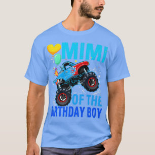 Mimi Of The Birthday Boy Racing Monster Truck Fami T-Shirt