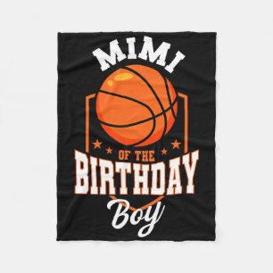 Mimi Of The Birthday Boy Sketll Theme Bday Party Fleece Blanket