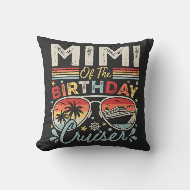 Mimi of the Birthday Cruiser Vacation Cushion (Front)
