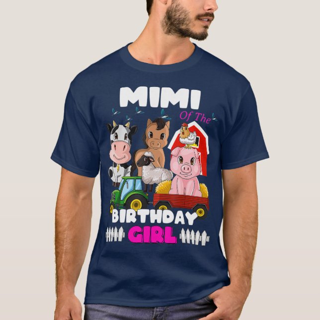 Mimi of The Birthday Girl Barnyard Farm Animals T-Shirt (Front)