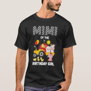Mimi Of The Birthday Girl Farm Barnyard Party Cow T-Shirt