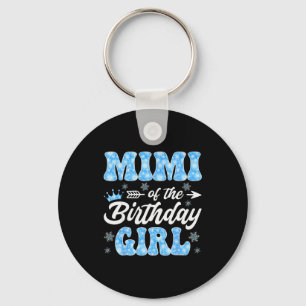 Mimi Of The Birthday Girl Snowflakes Winter Christ Key Ring