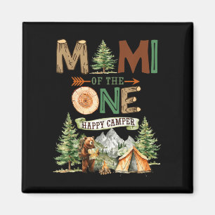 Mimi of the one happy camper 1st birthday camping magnet