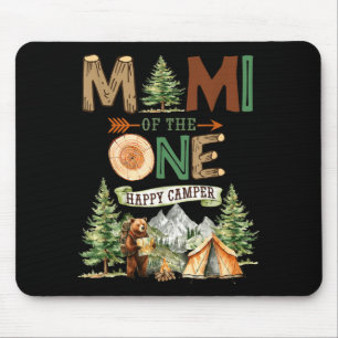 Mimi of the one happy camper 1st birthday camping mouse pad