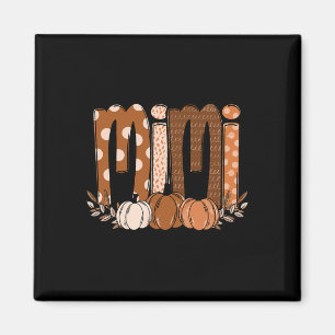 Mimi Pumpkin Halloween Thanksgiving Grandma Fall L Magnet
