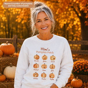 Mimi’s Pumpkin Patch Grandkids Womens Sweatshirt