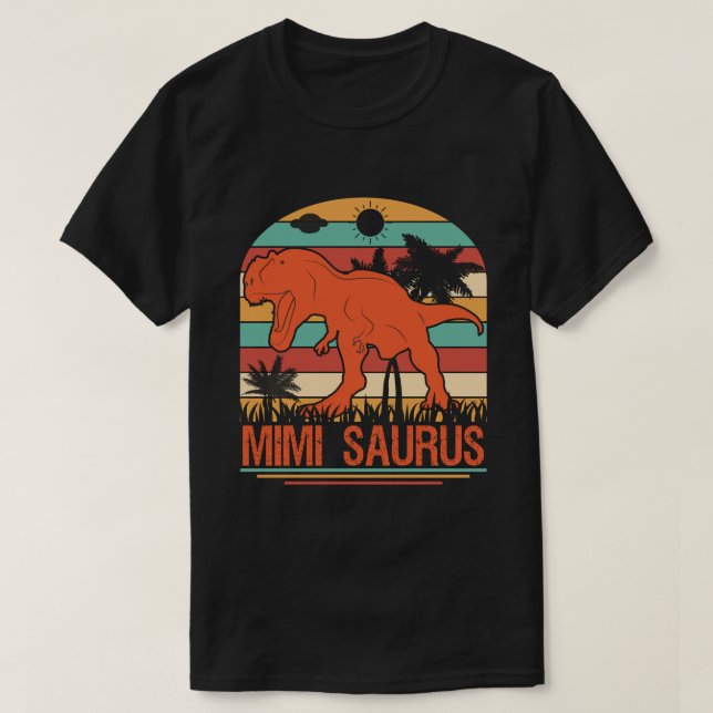 MIMI SAURUS Dinosaur Vintage  T-Shirt (Design Front)