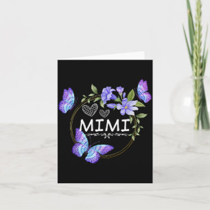 Mimi Shirt For Women With Butterflies Mother's Day Card