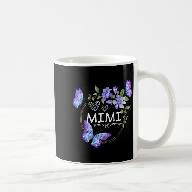 Mimi Shirt For Women With Butterflies Mother's Day Coffee Mug (Right)