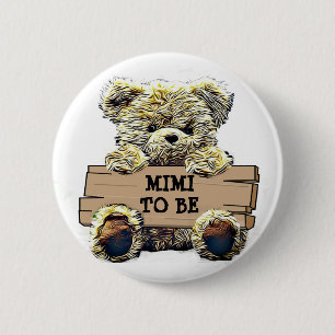 Mimi to Be Baby Shower Button