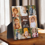 Mimi We Love You Hearts Wood Photo Collage Plaque<br><div class="desc">The Mimi We Love You Heart Modern Photo Collage Plaque is a touching and personalised gift that showcases your love for your grandmother. This beautifully designed plaque features a heart-shaped photo collage, allowing you to add your favourite family pictures in a modern and stylish layout. The heartfelt "We Love You,...</div>
