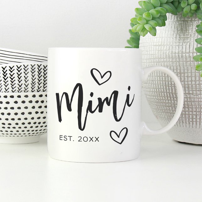 Mimi Year Established Grandma Coffee Mug (Creator Uploaded)