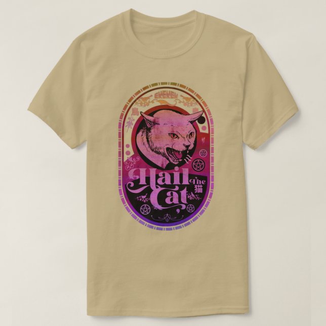 Mimic Hunting Cat T-Shirt (Design Front)