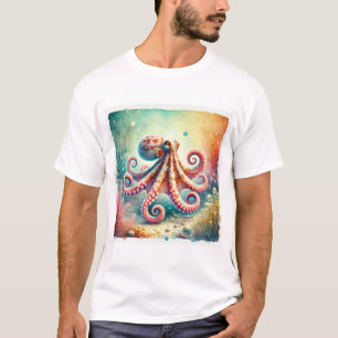Mimic Octopus 300824AREF131 - Watercolor T-Shirt