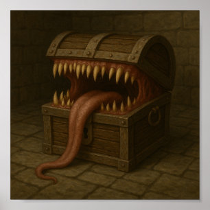 Mimic Treasure Chest – The Ultimate Surprise Poster