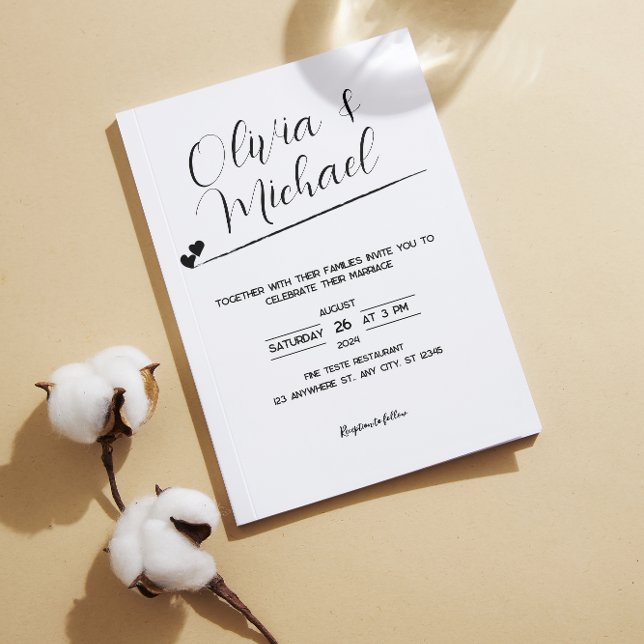 Mimimalist, elegant Wedding Invitation (Creator Uploaded)