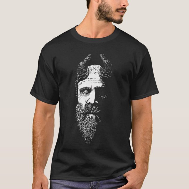 Mimir's Head from Gods T-Shirt (Front)