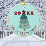 Mimi's 1st Christmas Photo Ornament<br><div class="desc">Her first Christmas as a Mimi should be special!!</div>