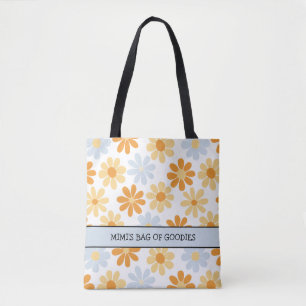 Mimi's Bag of Goodies Boho Daisy tote bag