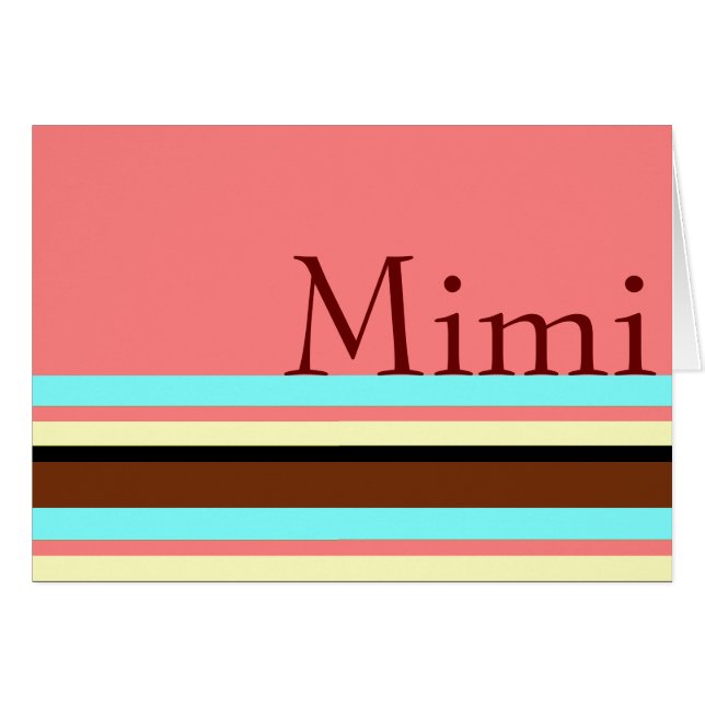 Mimi's Cream blue brown pink (Front Horizontal)