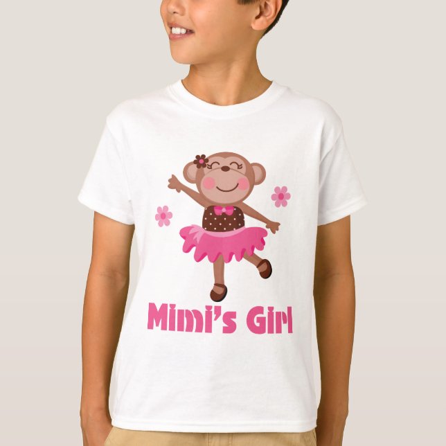 Mimis Girl Monkey T-Shirt (Front)