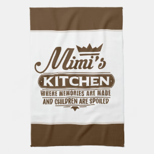 MiMi's kitchen word art  Tea Towel
