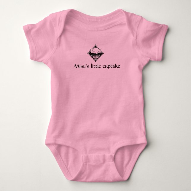 Mimi's little cupcake baby bodysuit (Front)