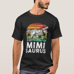 Mimisaurus Funny T Rex Dinosaur Mimi Saurus Family T-Shirt