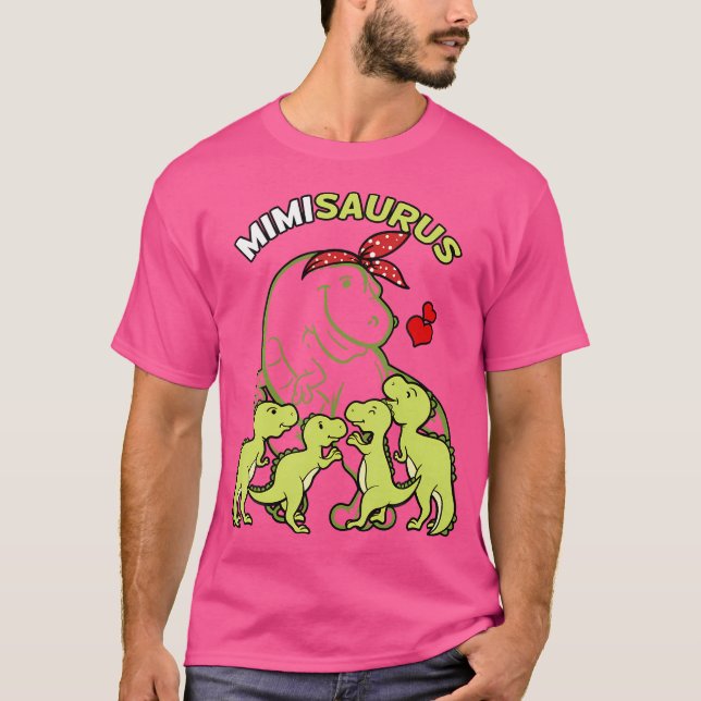 Mimisaurus Mimi 4 Kids Dinosaur Mother'S Day T-Shirt (Front)