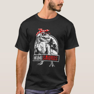 Mimisaurus T Rex Dinosaur Mimi Saurus Mother's Day T-Shirt