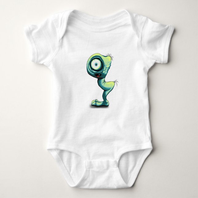 Mimo a Cute Mini Monster Baby Bodysuit (Front)