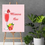 Mimosa Bar Bubbly Brunch Baby Shower  Poster<br><div class="desc">Late night diaper poster a popular baby shower activity. Easily edit the text, colour, size to make it uniquely yours. We also have coordinating and matching stationery and party goods under Bubbly And Brunch Baby Shower Theme collection bundle up with napkins, plates, favour tags, invitations, thank you cards, welcome signs,...</div>