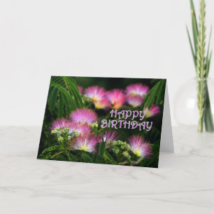 Mimosa Birthday Card