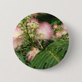mimosa blooming 2010 6 cm round badge