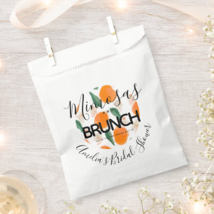 Mimosa Brunch Hand Drawn Bridal Shower Favour Bags