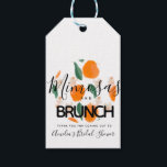 Mimosa Brunch Hand Drawn  Bridal Shower   Gift Tags<br><div class="desc">Bridal Shower Mimosa Oranges Hand Drawn</div>