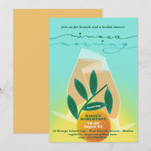 Mimosa Morning Bridal Brunch Invitation