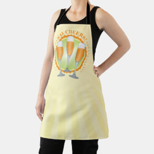 Mimosa Orange Champagne Glasses Apron