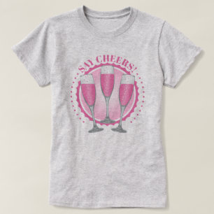 Mimosa Pink Champagne Glasses T-Shirt
