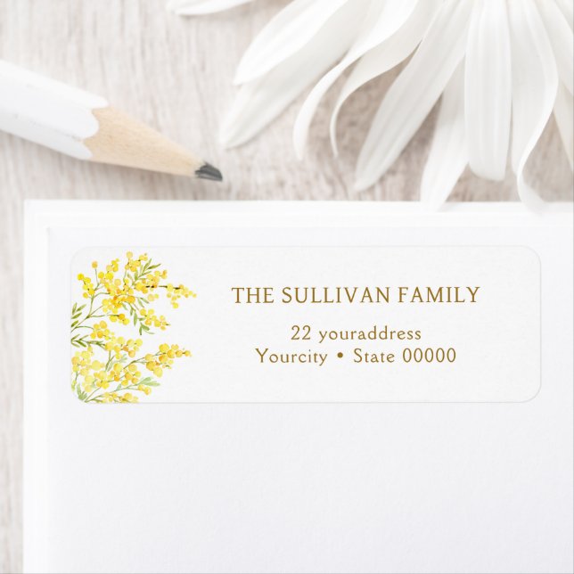 Mimosa return address label (Insitu)