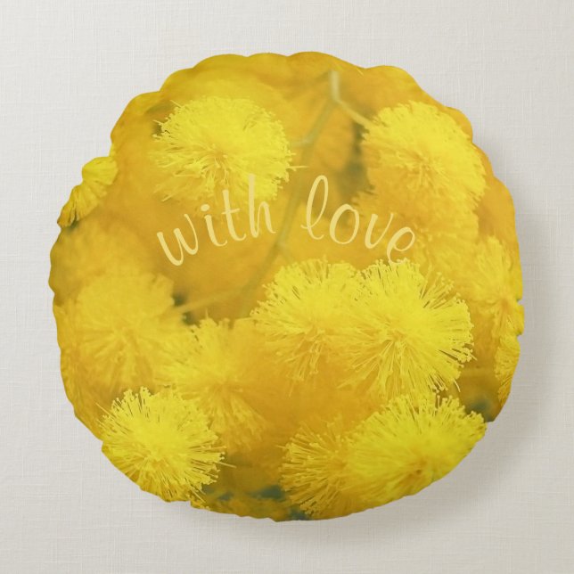 mimosa round cushion (Front)