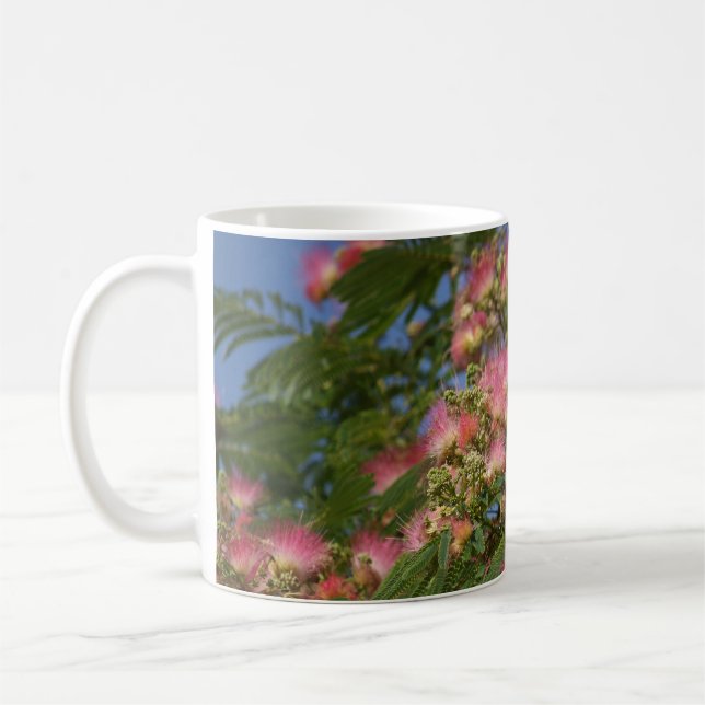 Mimosa tree photo coffee mug (Left)
