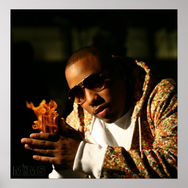 MIMS Poster Print -  Flaming Hands (Front)